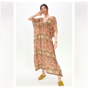 Anthropologie Rujuta Sheth Marie Cinched Kaftan Dress
